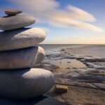 stacked of stones outdoors