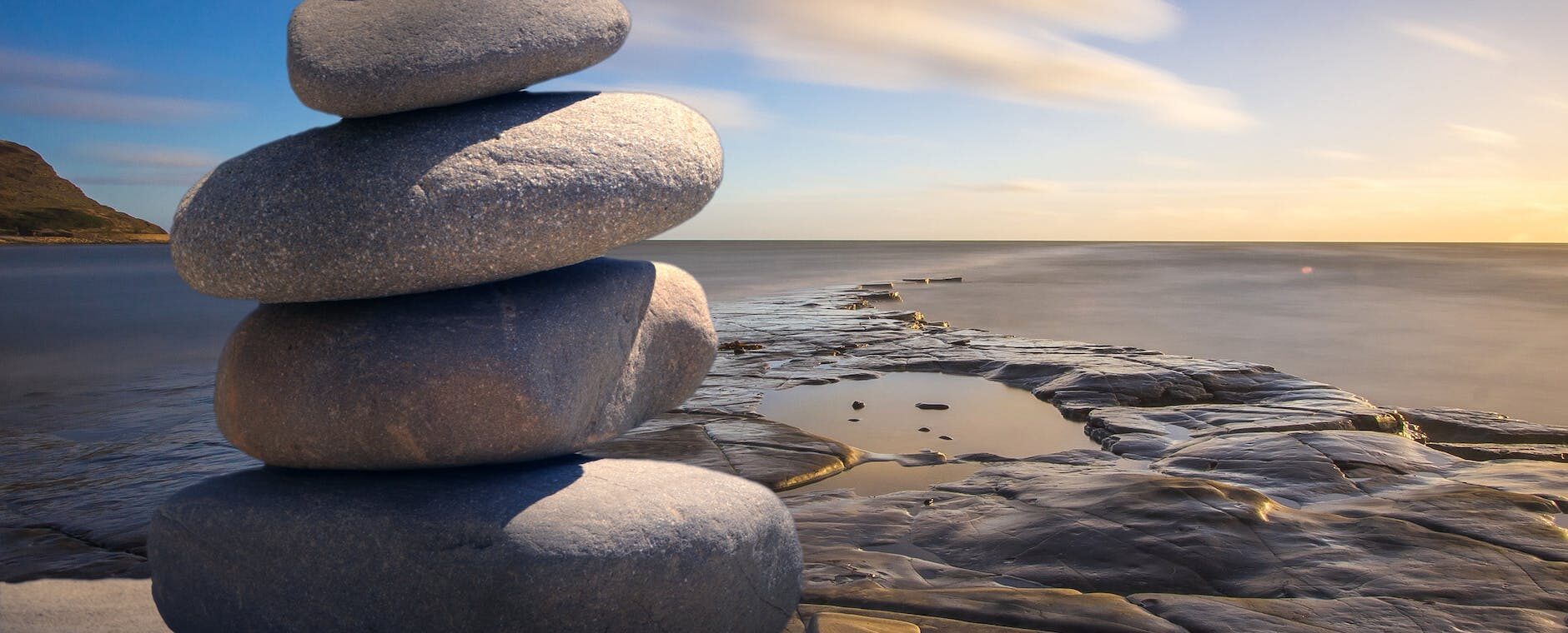 stacked of stones outdoors